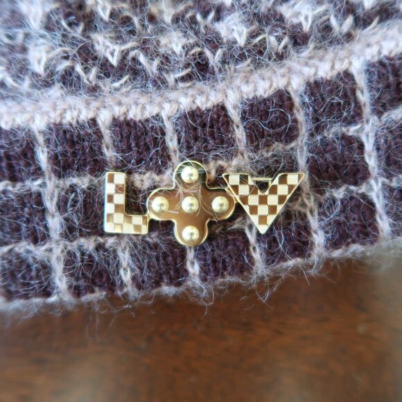 Authentic Louis Vuitton Beanie With LV Emblem - Picture 2 of 6